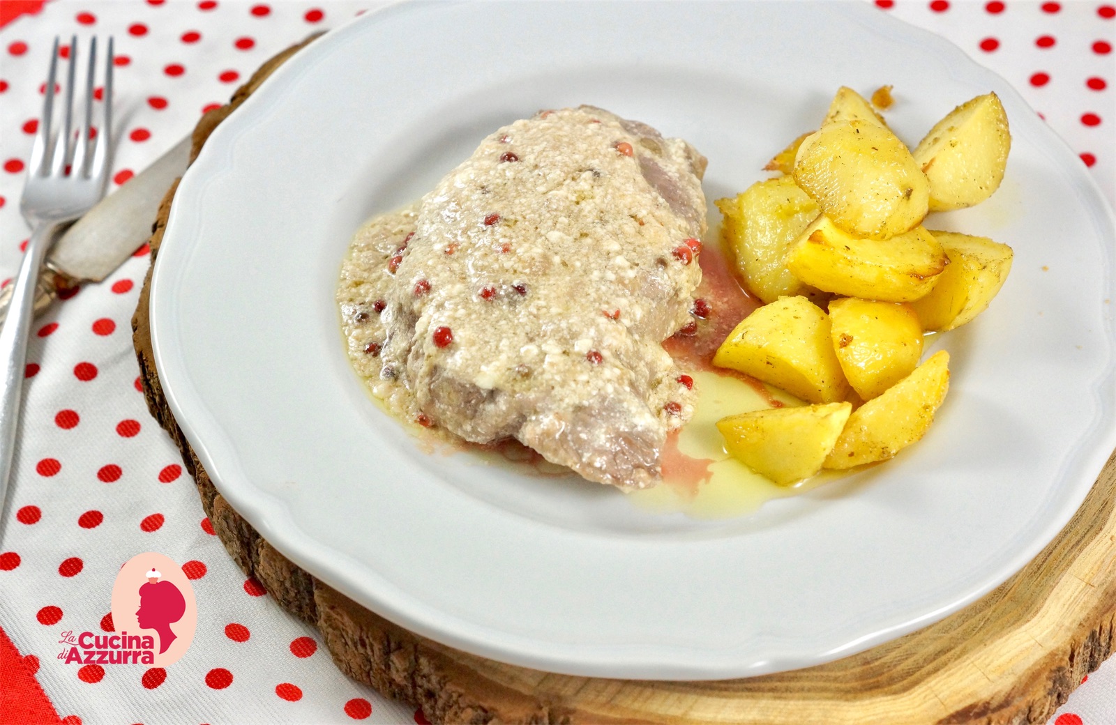Filetto al pepe rosa con patate