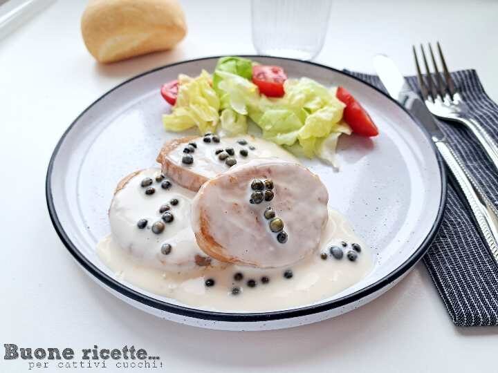 Filetto di maiale al pepe verde