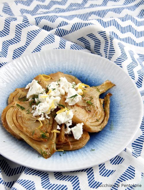 Finocchi caramellati e feta di ottolenghi