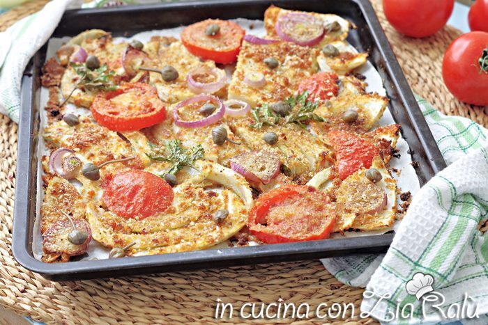 Finocchi gratinati al forno senza besciamella