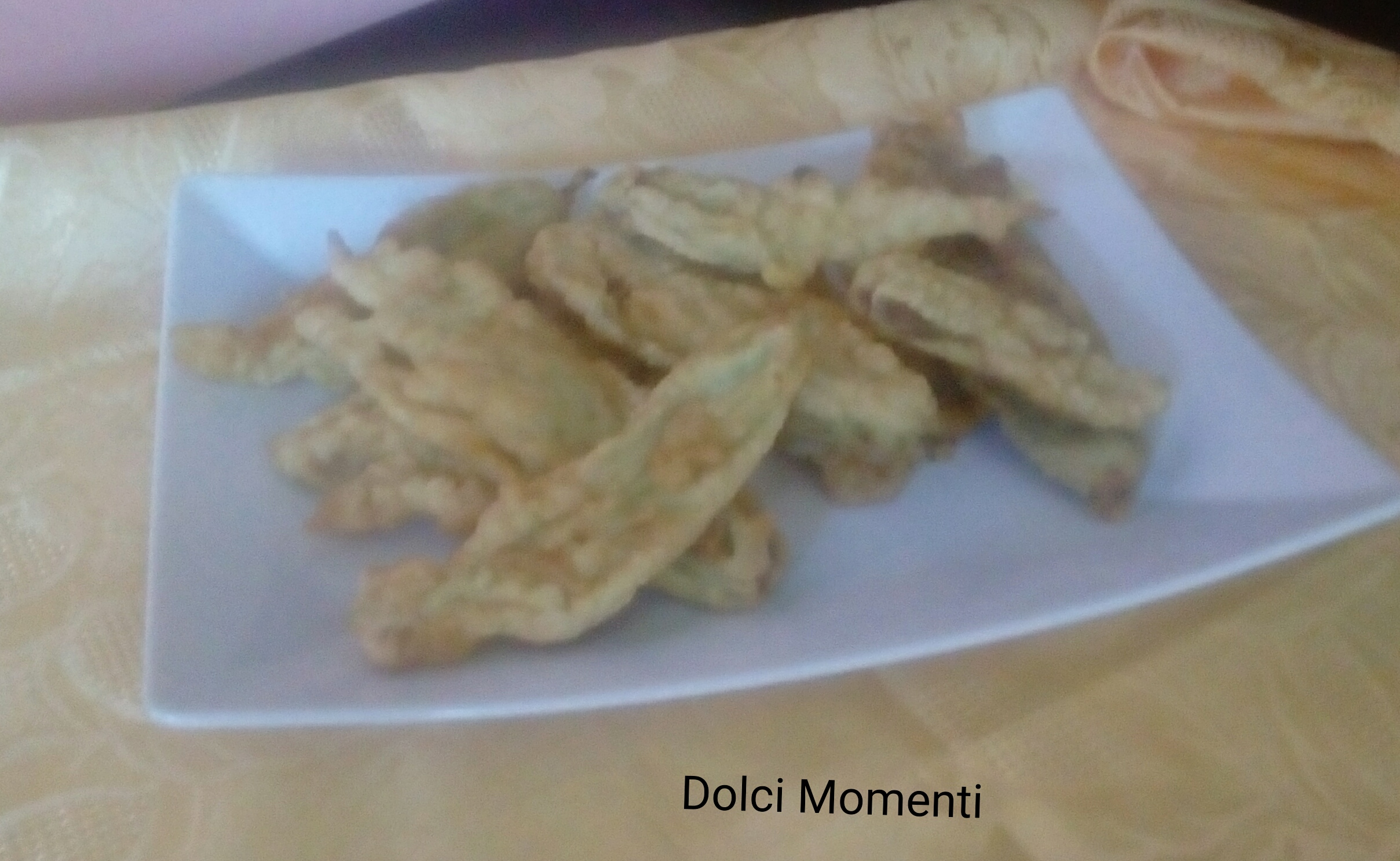 Fiori di zucca in pastella