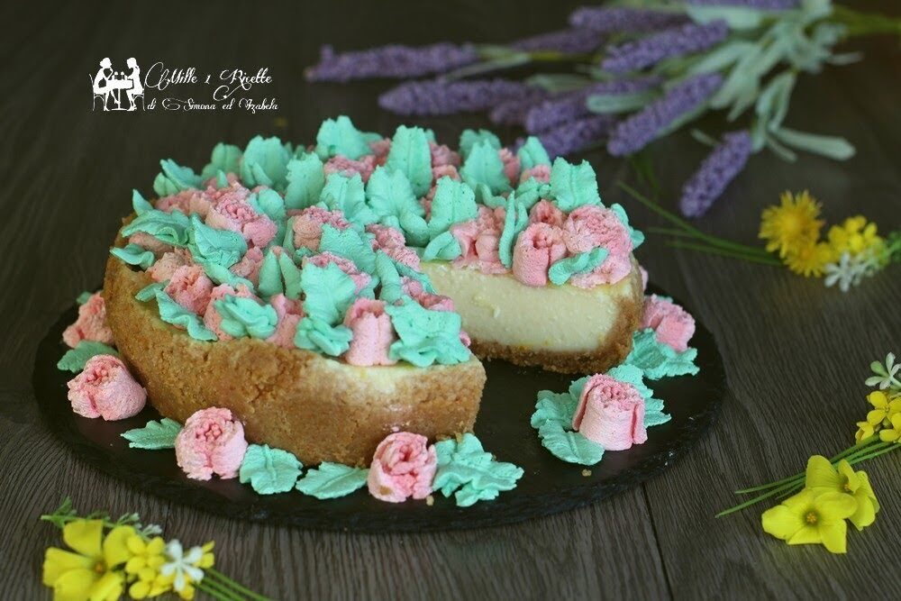 Flowers cheesecake, con ricotta