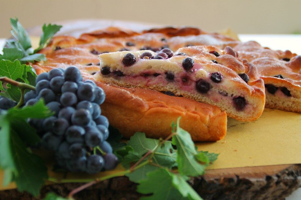 Focaccia dolce all’uva