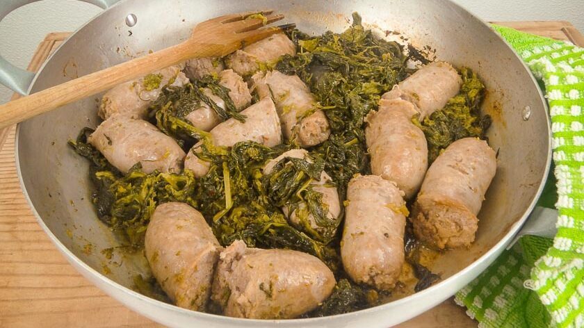 Friarielli e salsicce