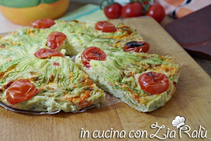 Frittata ai fiori di zucca – ricetta light
