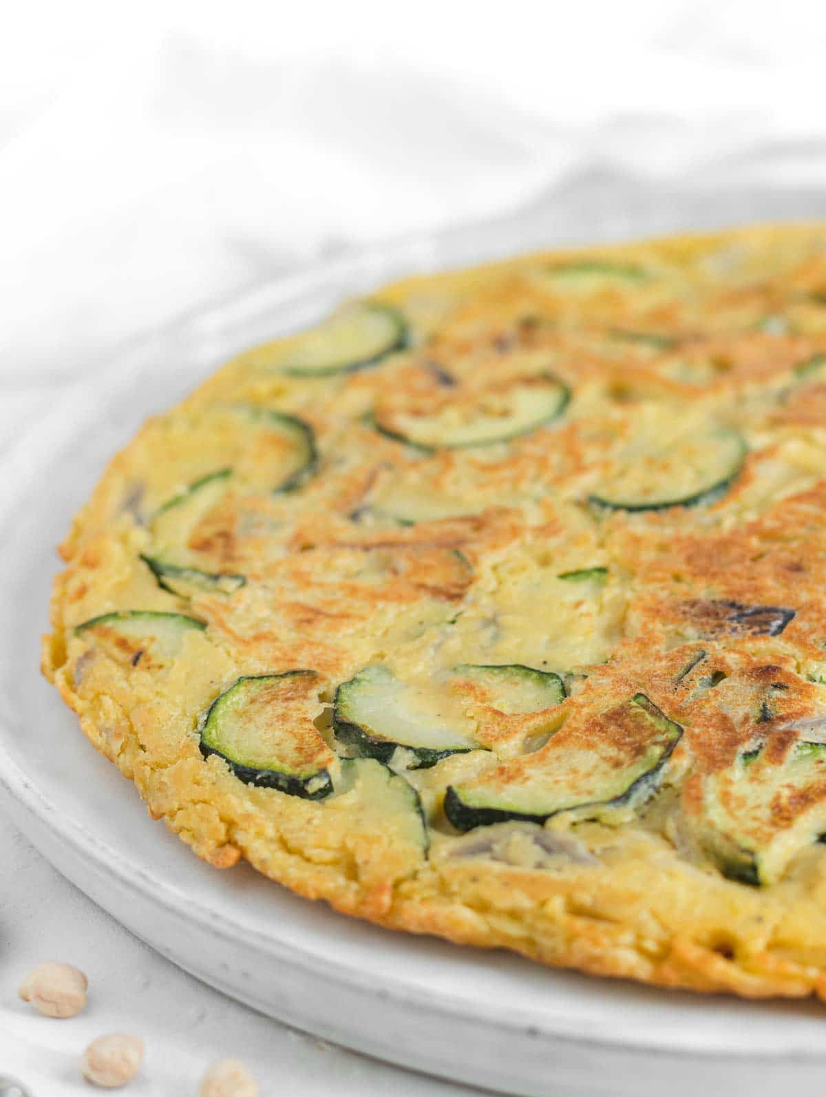 Frittata di zucchine senza uova (frittata vegana)