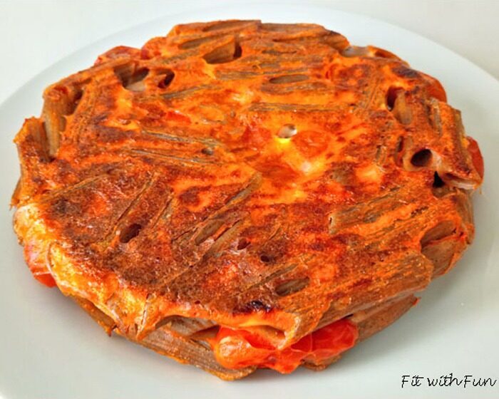 Frittata Light di Maccheroni e Pomodorini al Forno