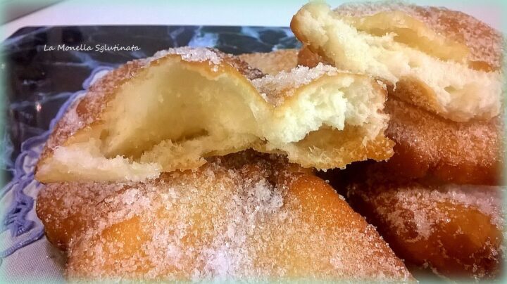 Frittelle del luna park sglutinate