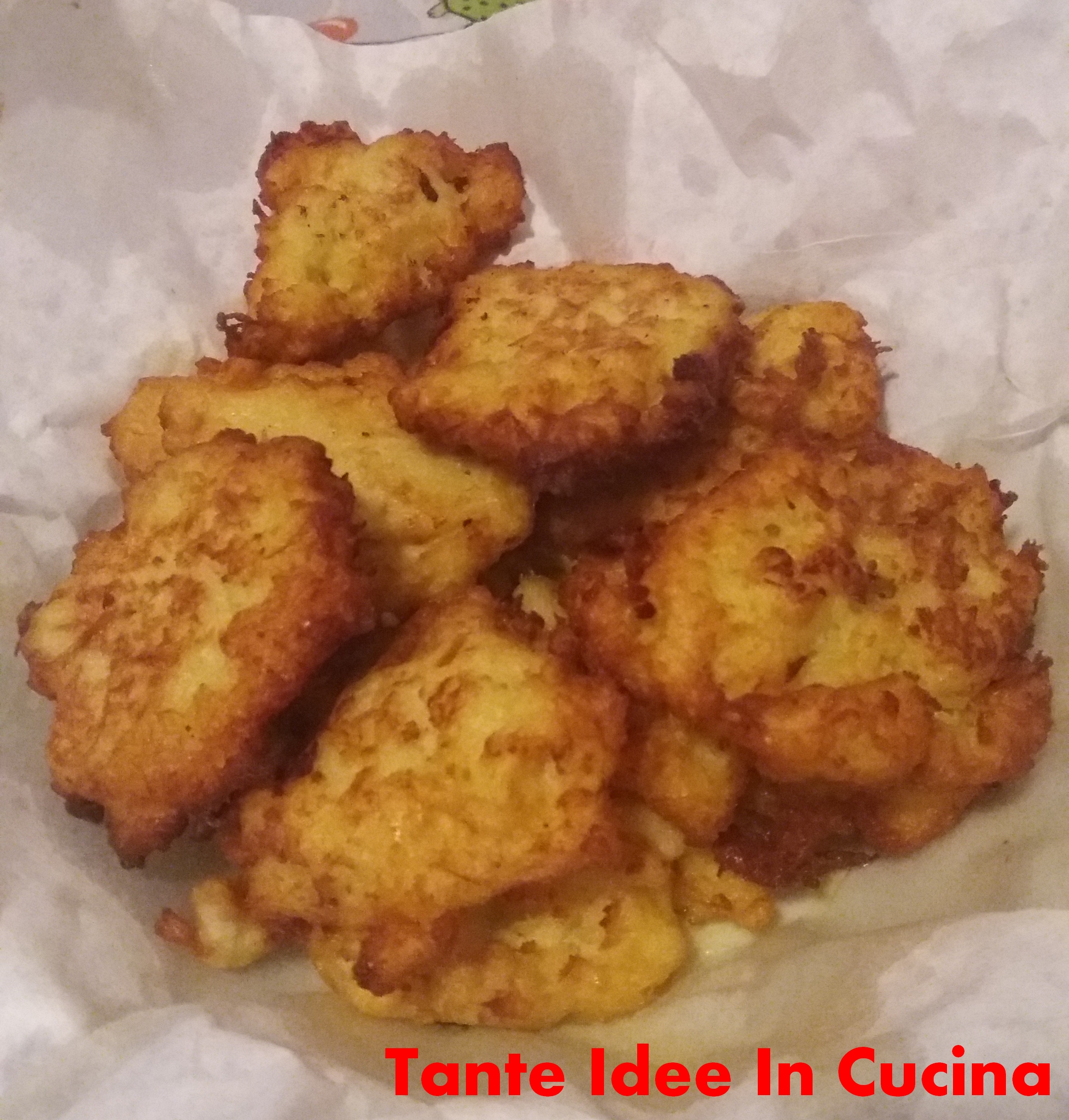 Frittelle di cavolfiore in pastella