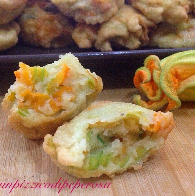 Frittelle di fiori di zucca