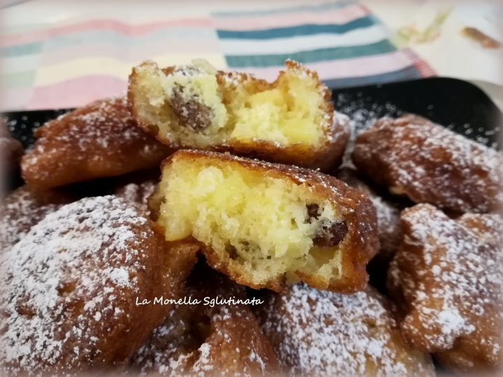 Frittelle di mele e uvetta senza glutine
