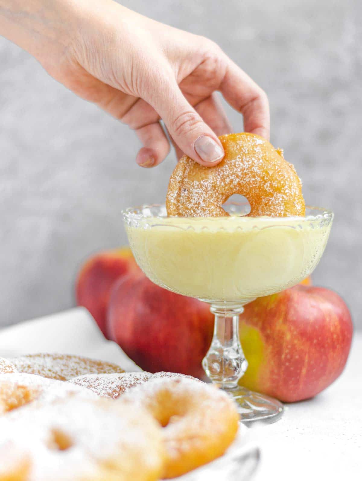Frittelle di mele senza uova