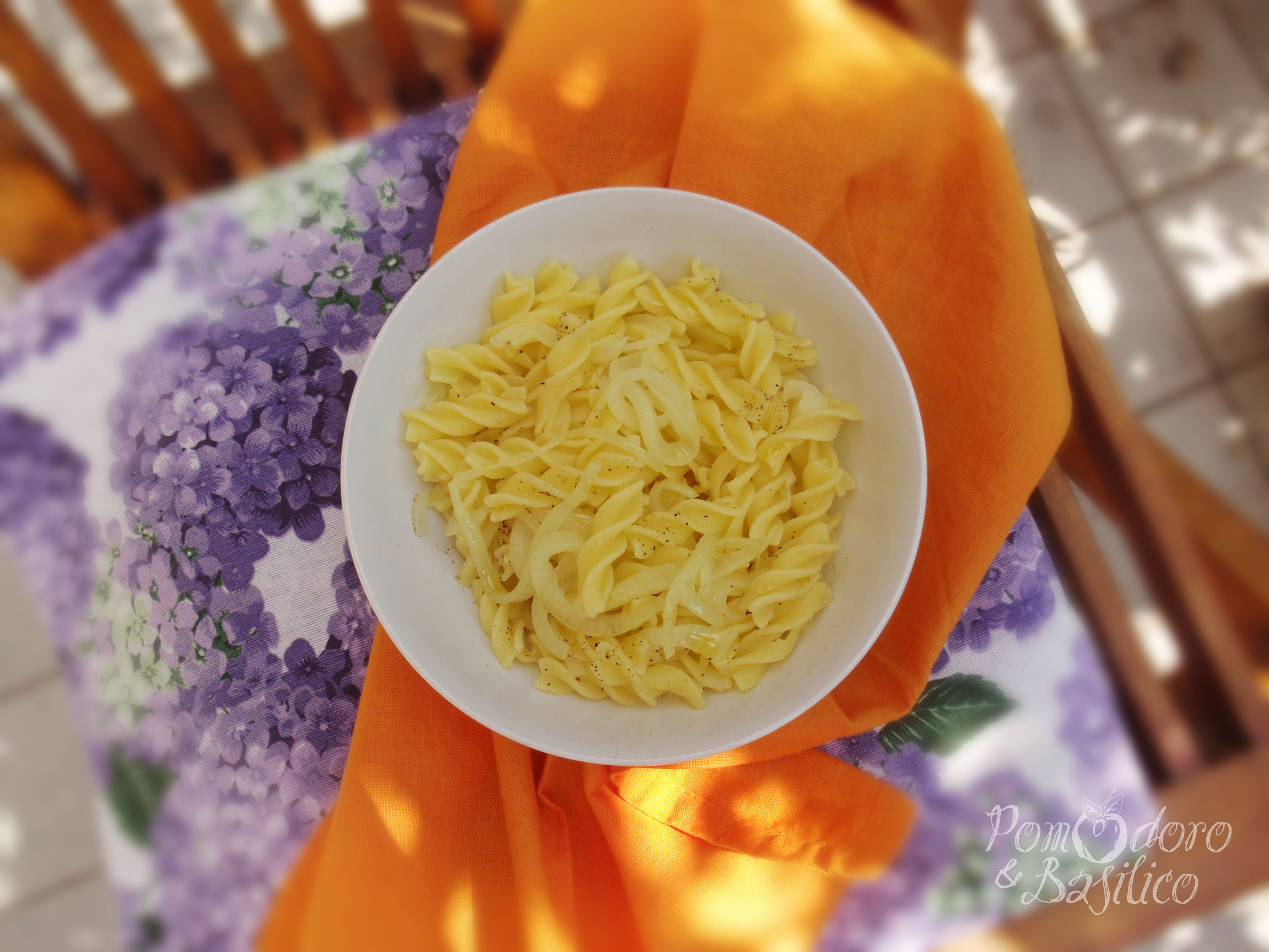 Fusilli alle cipolle (senza glutine)