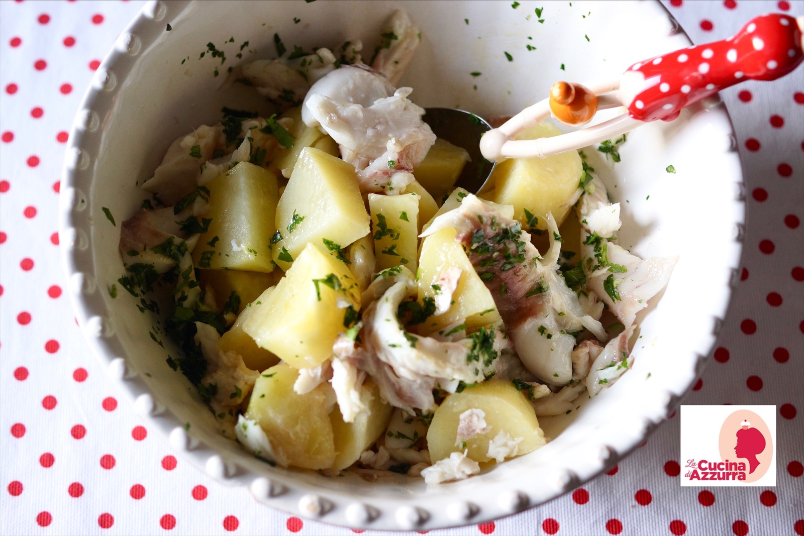 Gallinella al vapore con patate