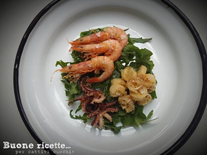 Gamberi fritti antipasto sfizioso