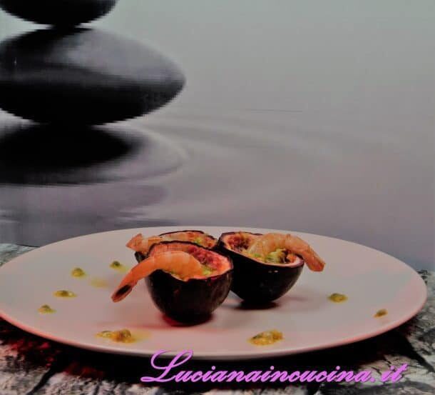 Gamberi marinati nel passion fruit
