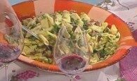 Garganelli conditi speck e rucola di Alessandra Spisni