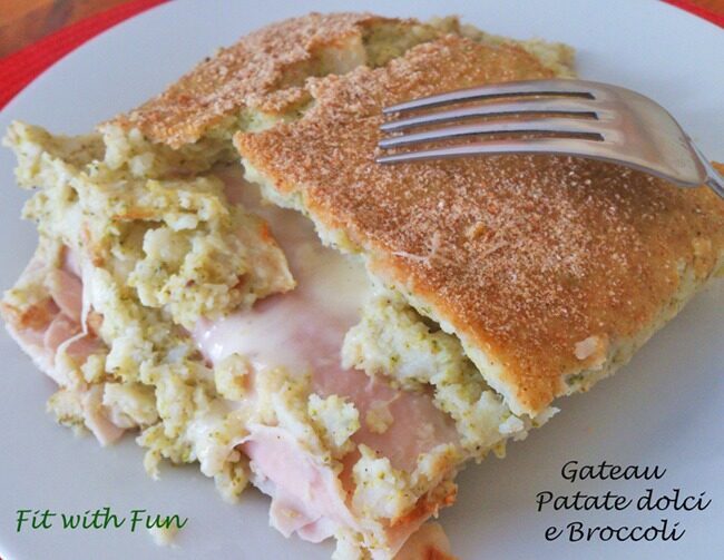 Gateau di patate dolci e broccoli