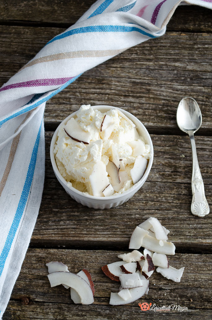 Gelato al cocco senza gelatiera