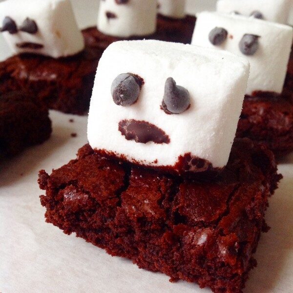 Ghost brownies