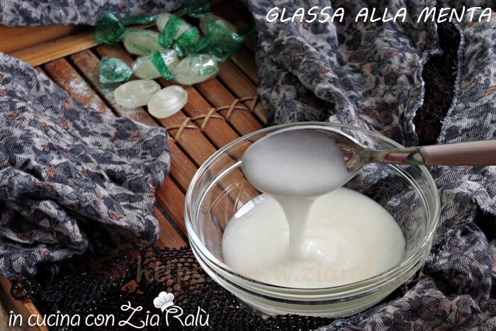 Glassa alla menta senza albume