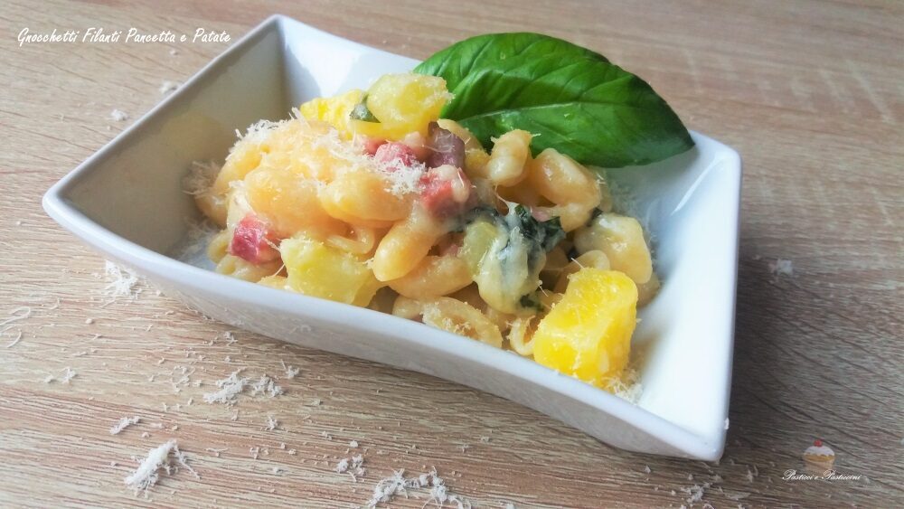 Gnocchetti pancetta e patate filanti