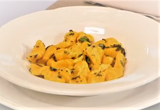 Gnocchi con zucca e pecorino