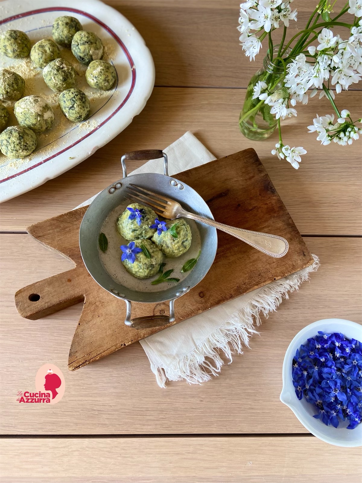 Gnudi di borragine…camminando per la mia campagna!