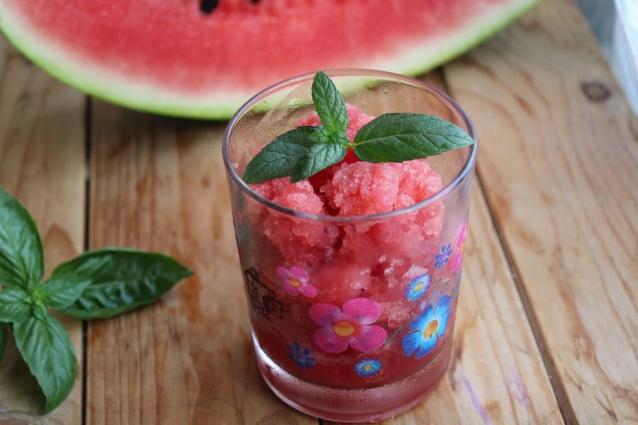 Granita di anguria rinfrescante