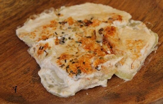 Gratin veloce di cavolo rapa in friggitrice ad aria