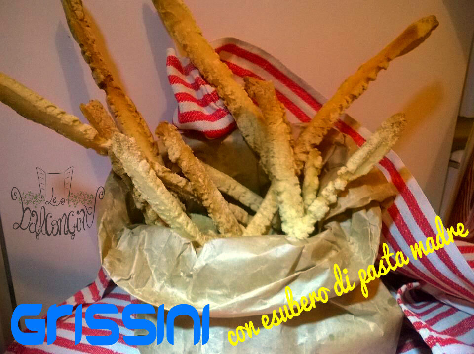 Grissini stirati con pasta madre