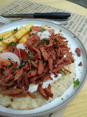 Gyros pita con straccetti affumicati