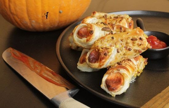 Halloween: dita di mostro vegetariane in friggitrice ad aria