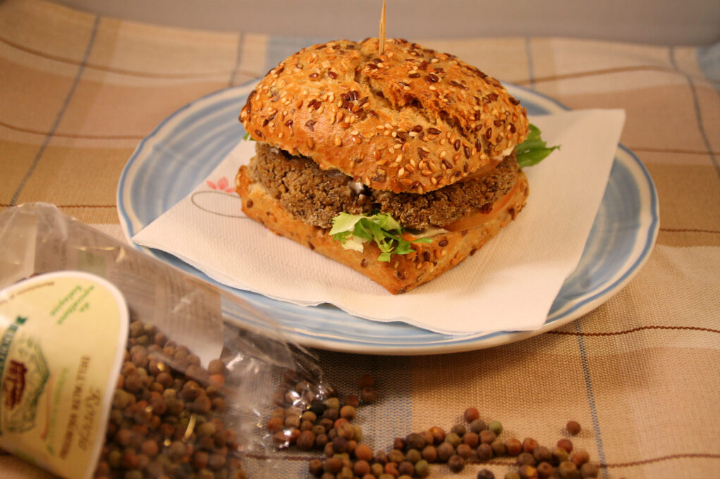 Hamburger vegano di roveja