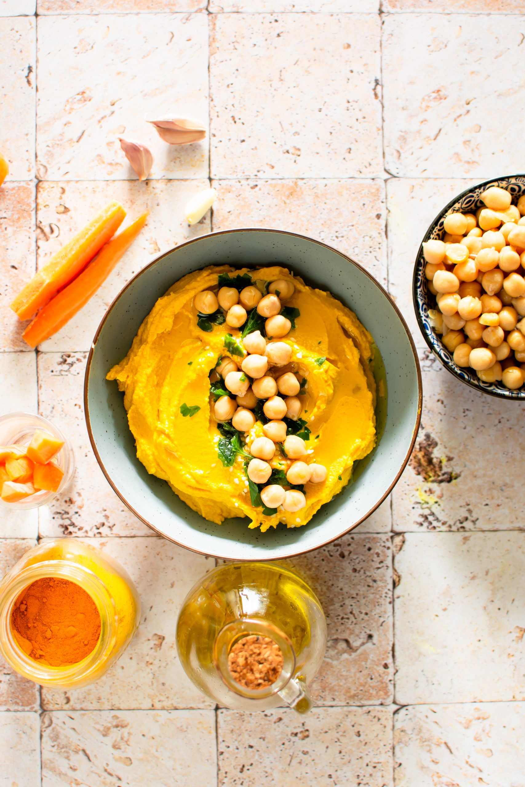 Hummus di carote e ceci