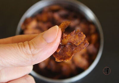 Il bacon vegetale che non ti aspetti: una delizia croccante grazie alla friggitrice ad aria che si prepara in pochi passaggi e si conserva a lungo in dispensa per usarla al bisogno