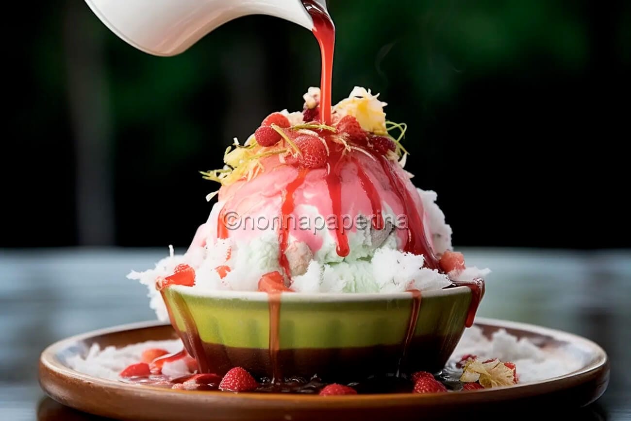 Il kakigori, la granita giapponese con la frutta esotica