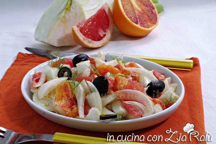 Insalata di finocchi agrumi e zenzero