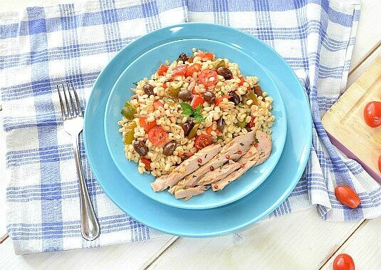 Insalata di orzo alla mediterranea