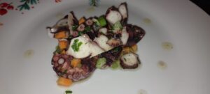 Insalata di polpo con verdure