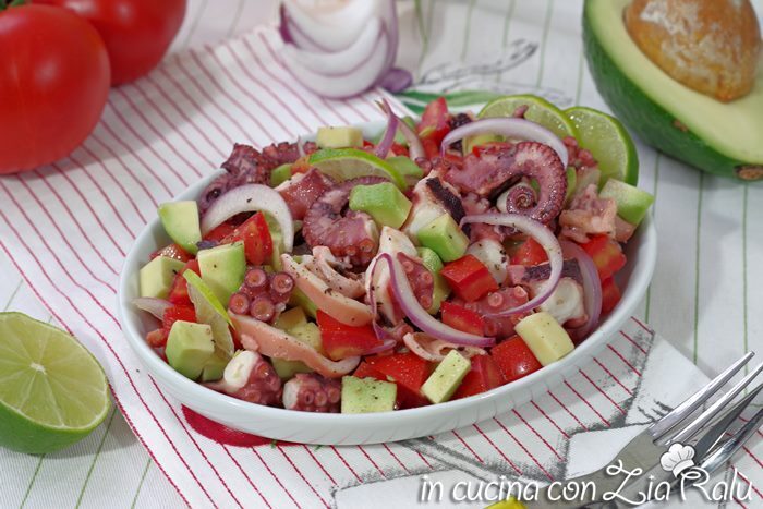 Insalata di polpo e avocado