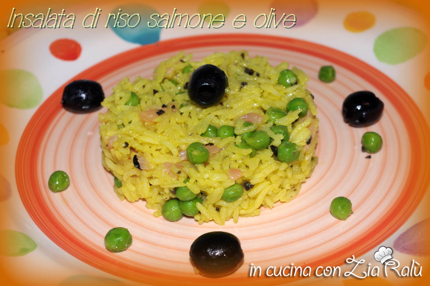 Insalata di riso piselli e salmone