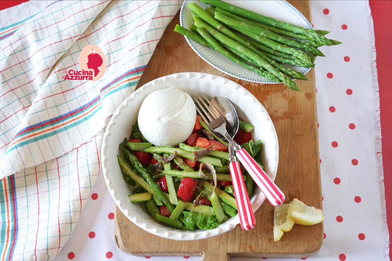 Insalata estiva: fragole e asparagi!
