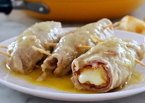 Involtini con speck e formaggio