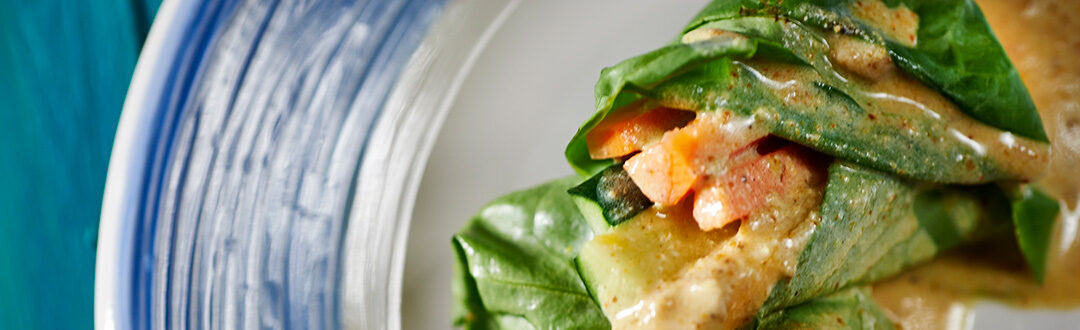 Involtini di lattuga al curry