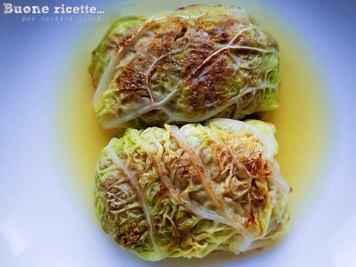 Involtini di verza vegetariani