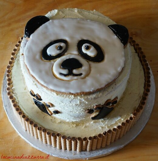 La  torta-panda per elio mio!