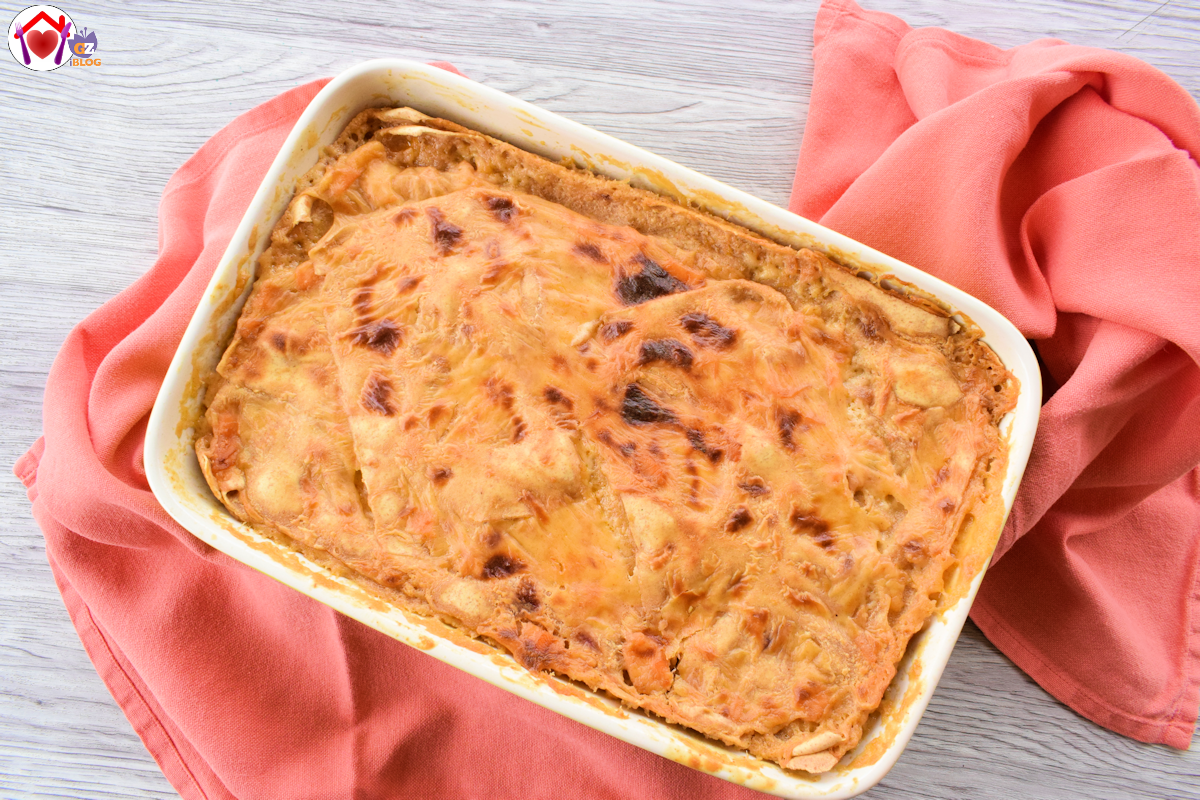 Lasagne al salmone senza latte e senza uova