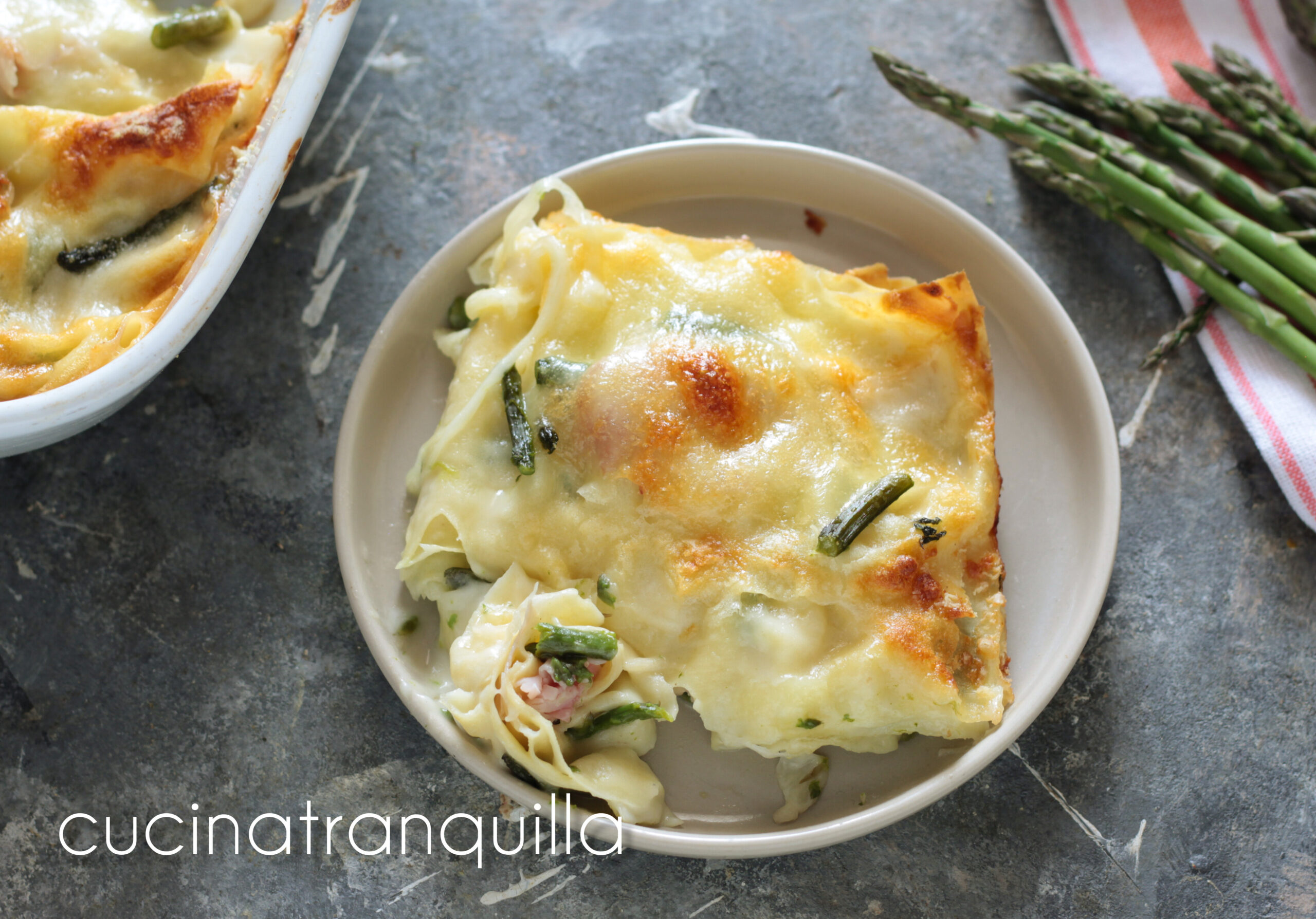 Lasagne asparagi e prosciutto cotto golosissime