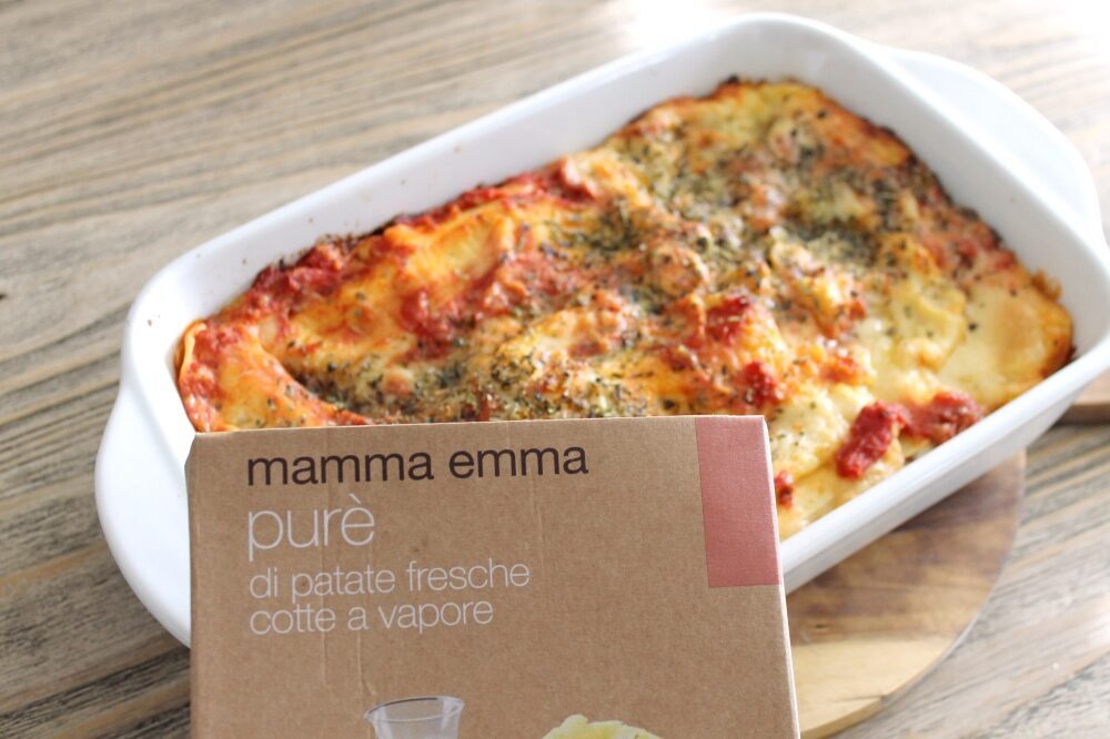 Lasagne con il purè. da contorno a condimento: w il purè